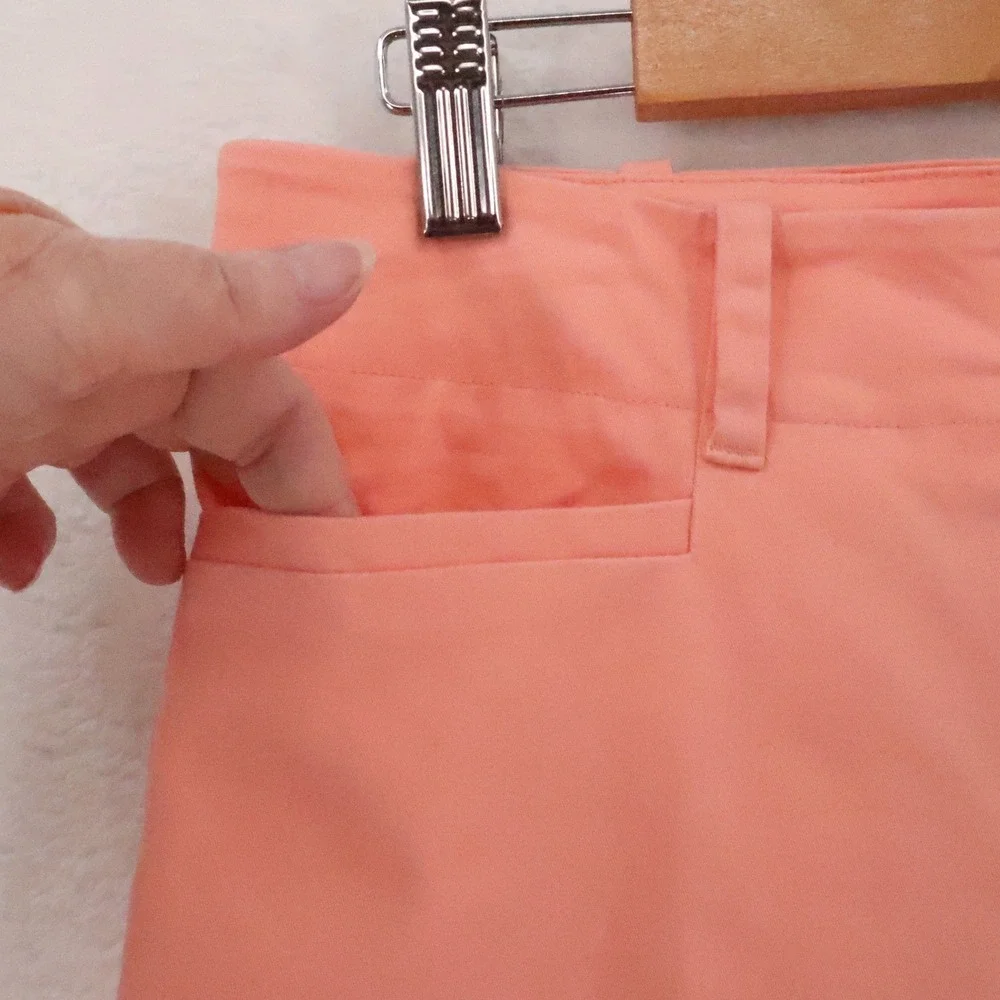Talbots Bermuda Shorts Womens Size 8 Coral Stretch Cotton Preppy Coastal Modest